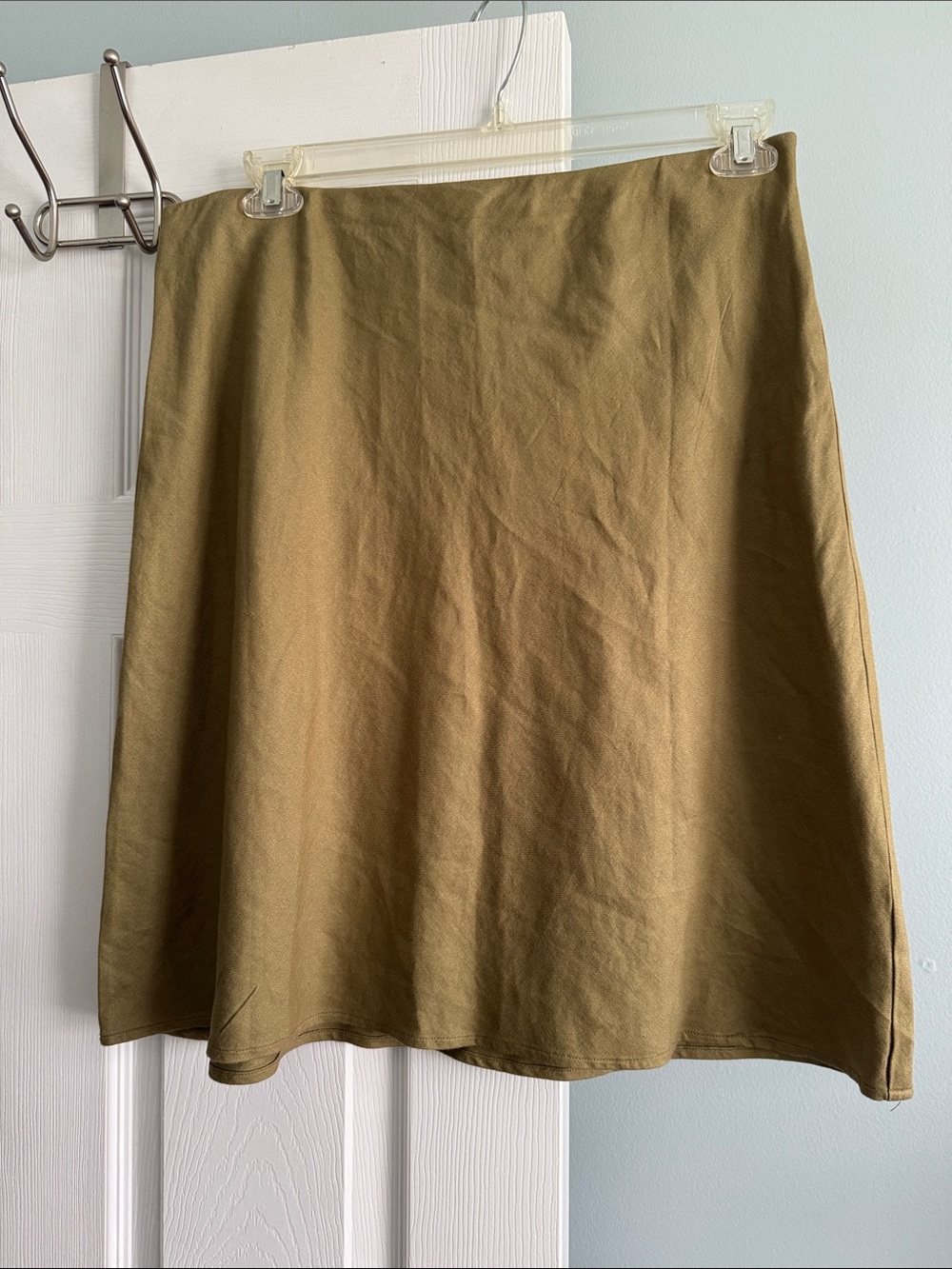 Anthropologie Olive Green A-Line Skirt